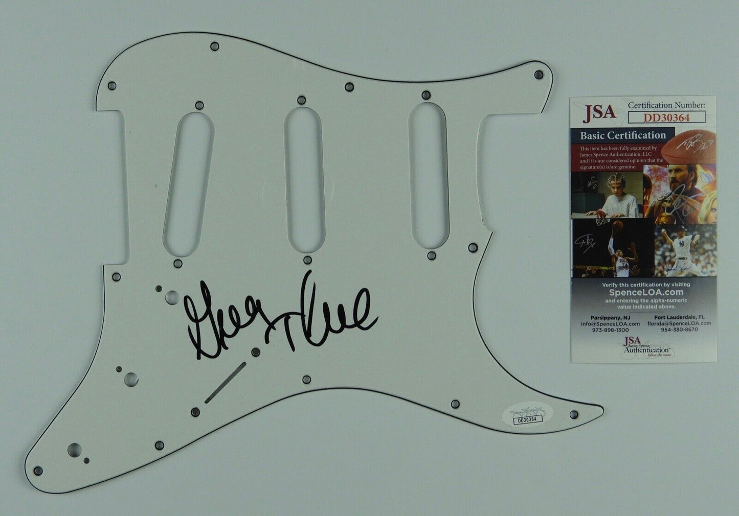 George Thorogood Autograph Signed Stratocaster Fender Guard JSA Guitar