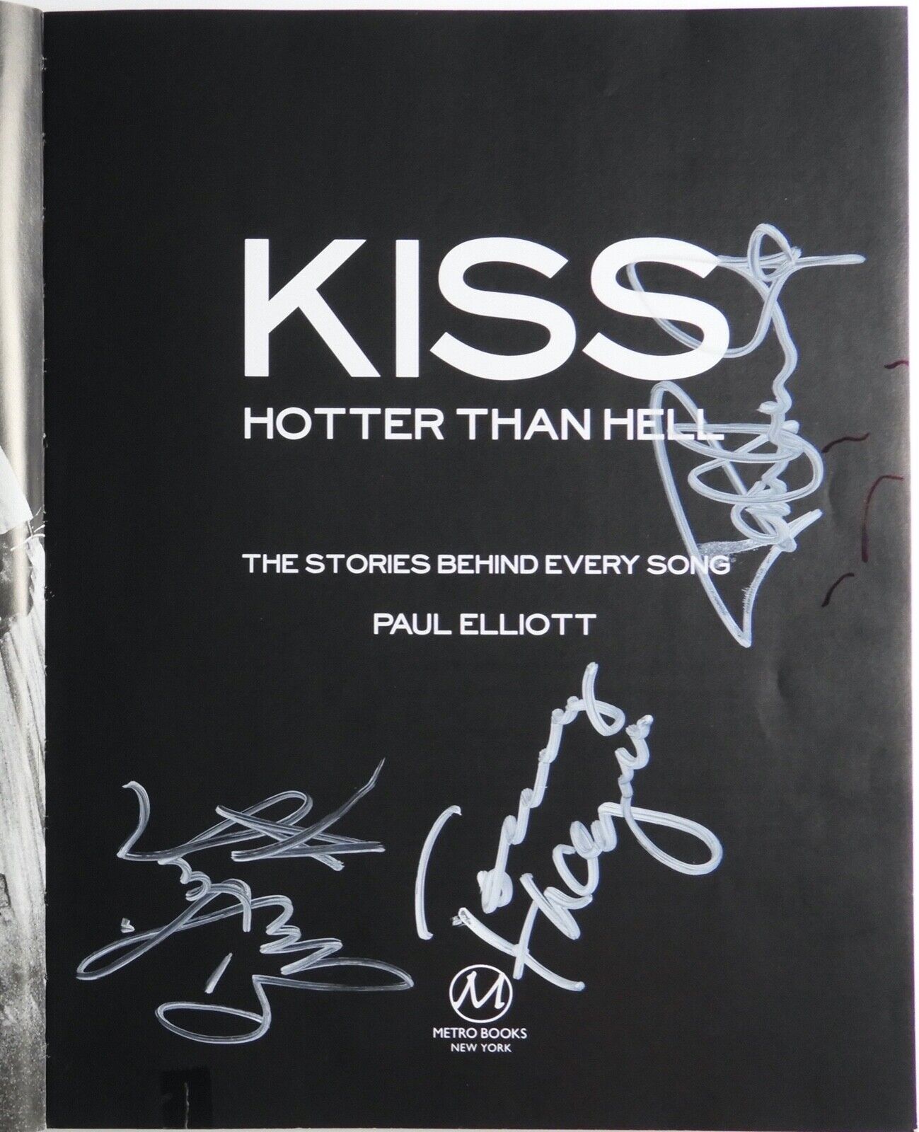 KISS JSA Signed Autograph Hotter Than Hell Book Gene Simmons Paul Stanley