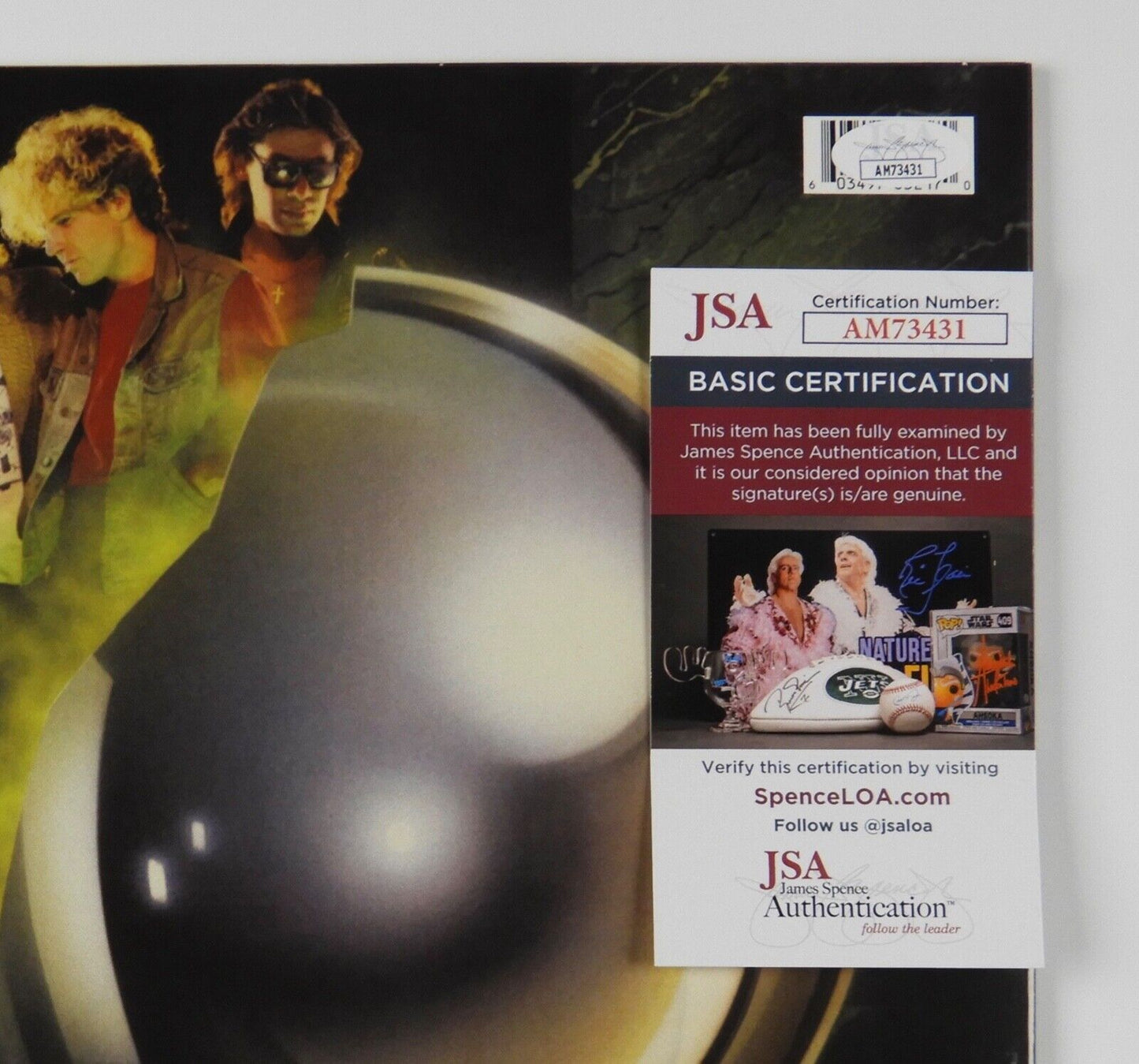 Van Halen JSA Autograph Signed Sammy Hagar Michael Anthony Album Vinyl LP