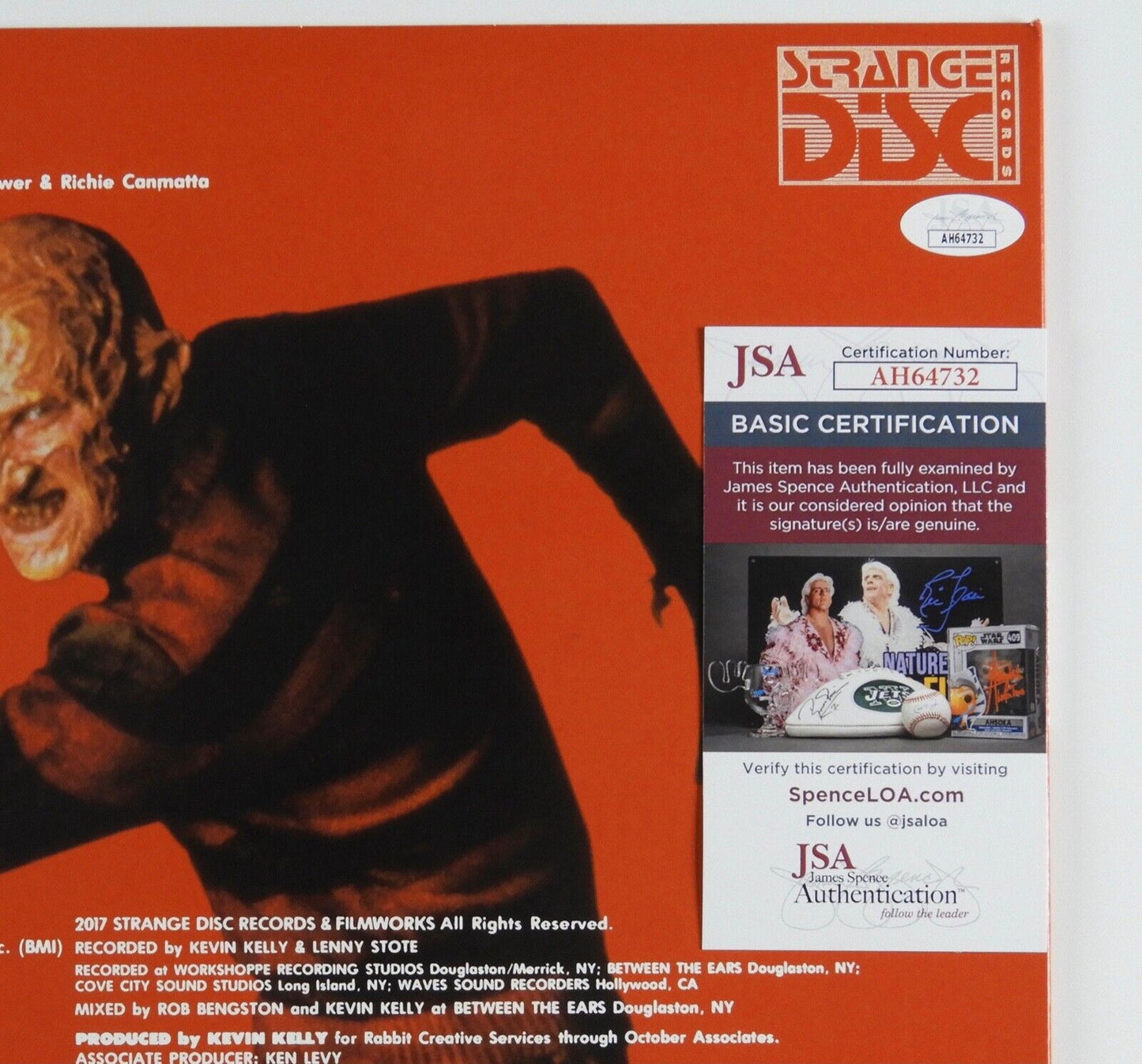 Freddy Krueger Robert Englund Signed Autograph Freddy's Greatest Hits Album Viny