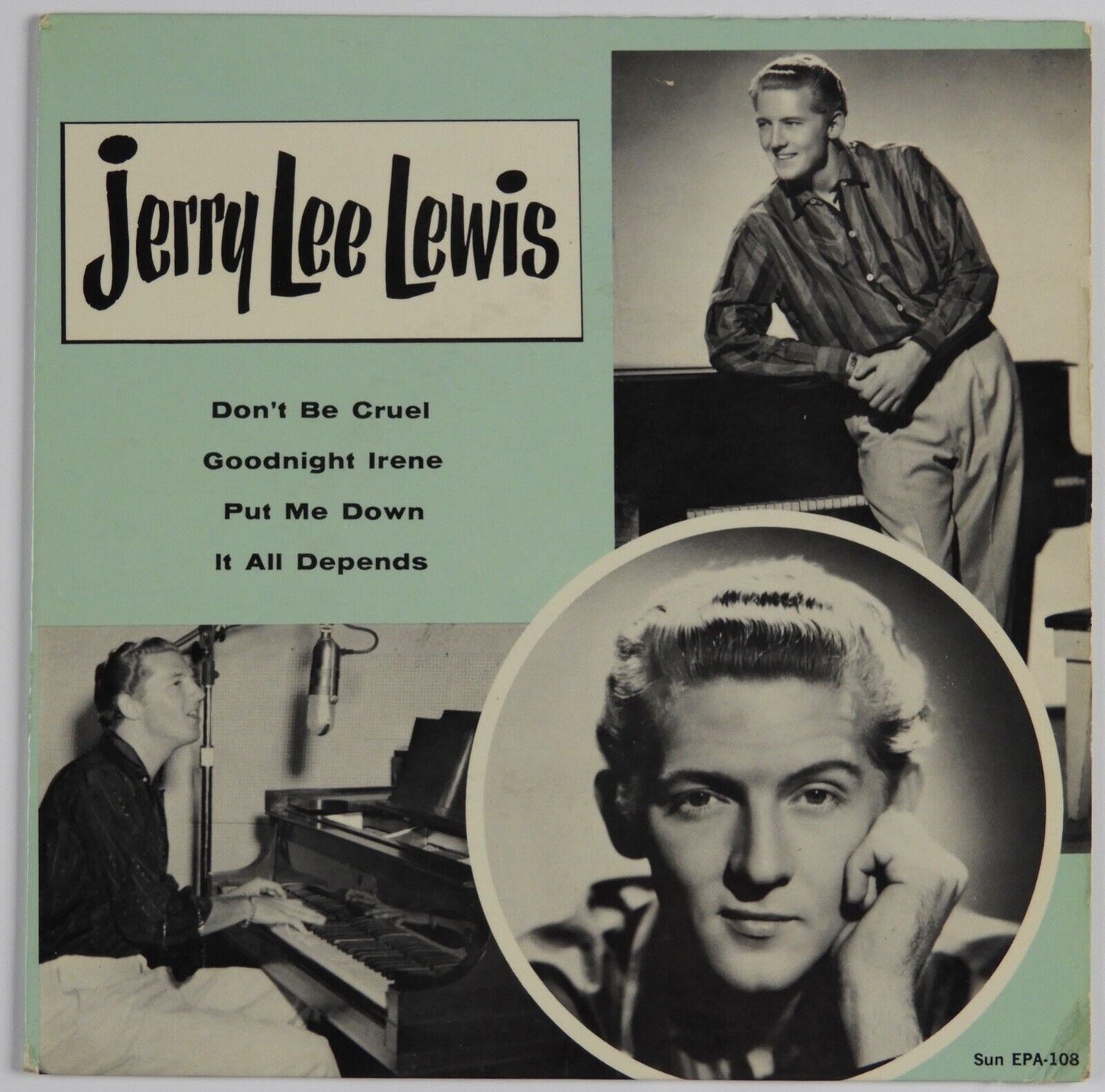 Jerry Lee Lewis Signed Autograph JSA 45 Original Sun Record Sleeve EP-108