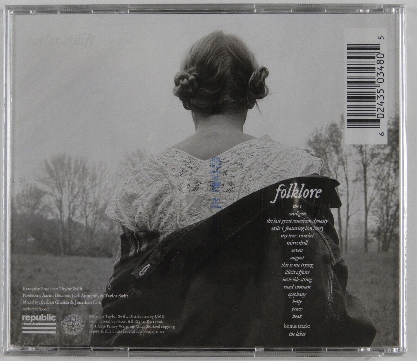 Taylor Swift Signed Autograph Folklore CD Booklet Still Sealed