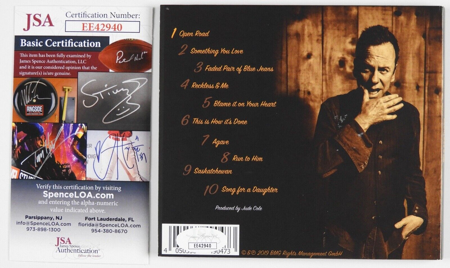 Kiefer Sutherland signed autograph CD Booklet JSA Reckless & Me