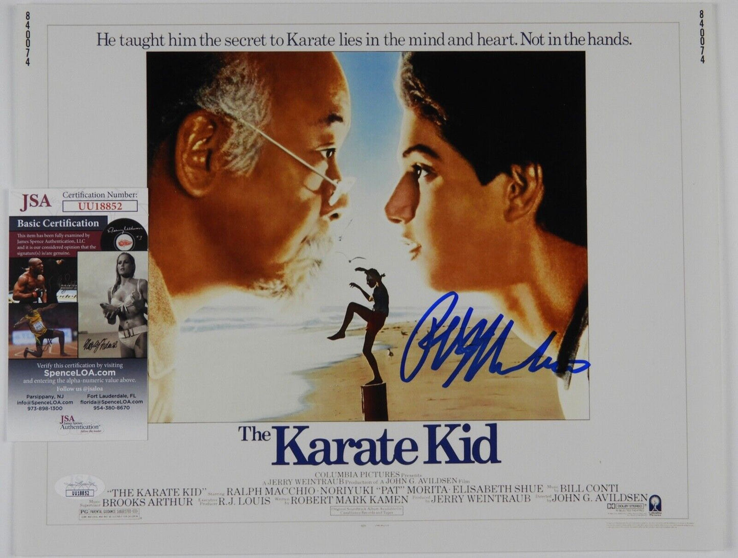 Ralph Macchio The Karate Kid JSA Signed Autograph 11 x 14 Ralph Macchio