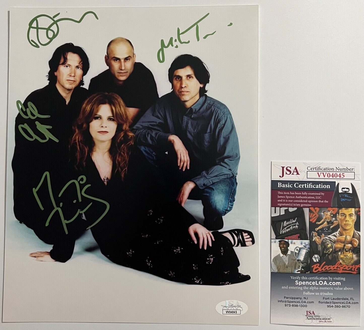 Cowboy Junkies Fully JSA Signed Autograph 8 x 10 Photo