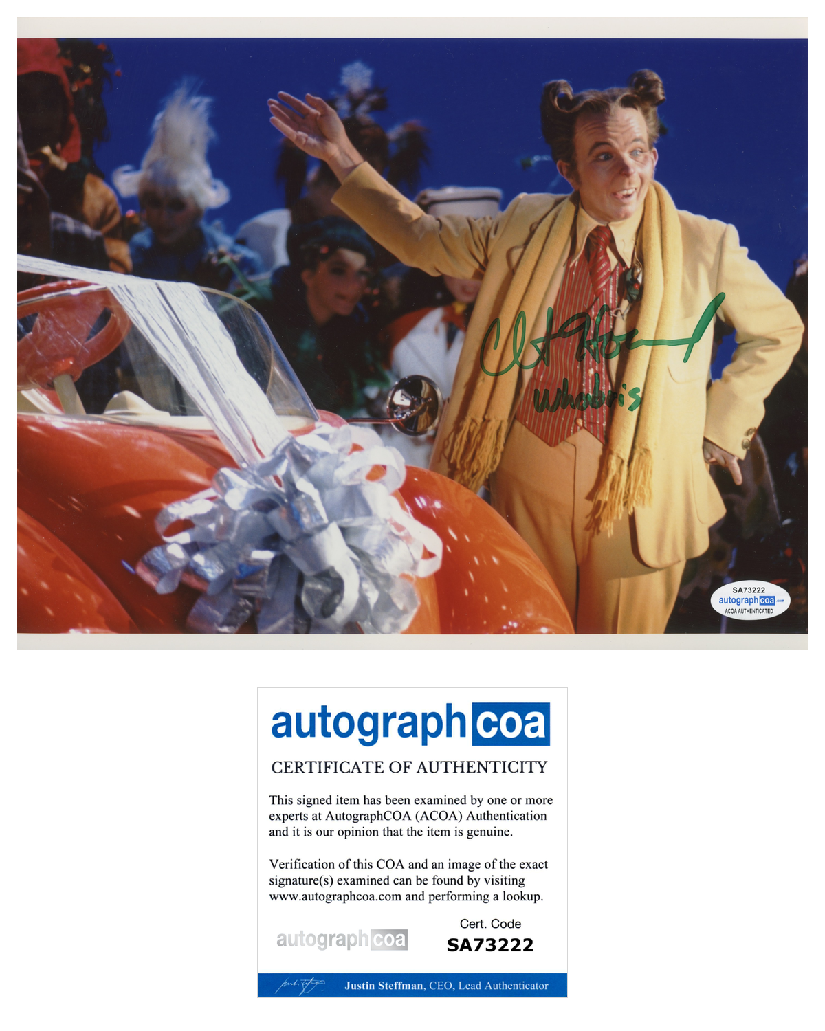Clint Howard Doctor Seuss ACOA Signed Autograph 8 x 10 Photo