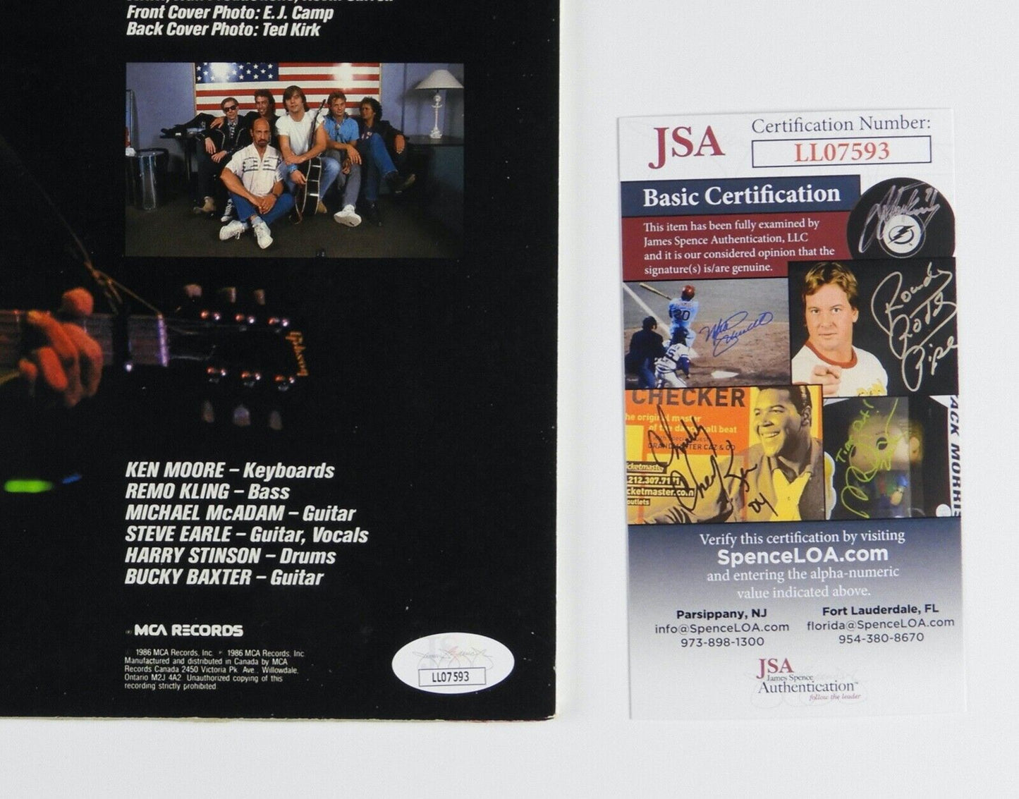 Steve Earle JSA Signed Autograph Album Record Vinyl