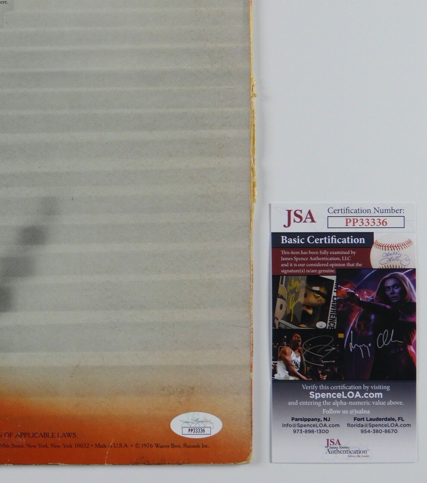 Alice Cooper JSA Signed Autograph Album Record LP Goes To Hell