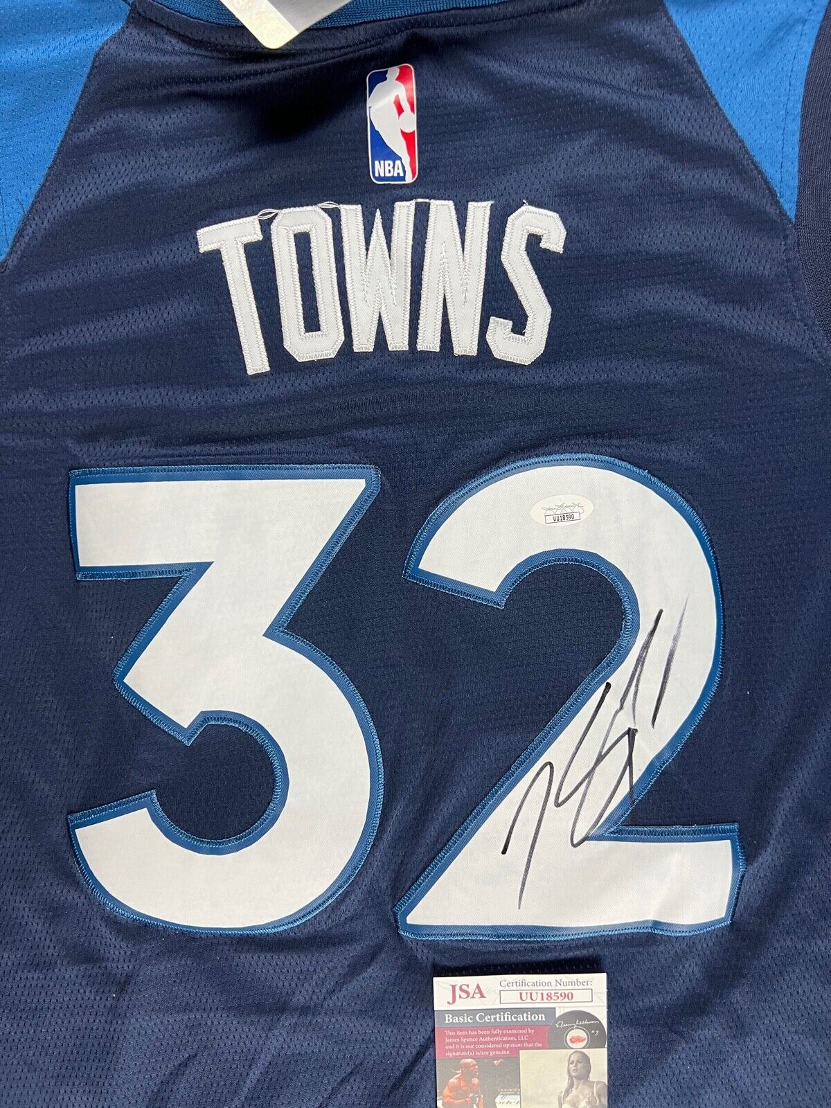 Karl-Anthony Towns Minnesota Timberwolves #32 JSA Autographed Signed Jersey