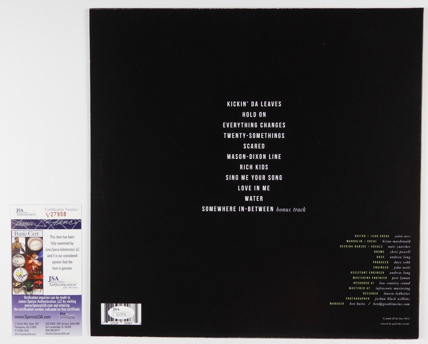 Judah & The Lion JSA Signed Autograph Record Album Vinyl Kids These Days