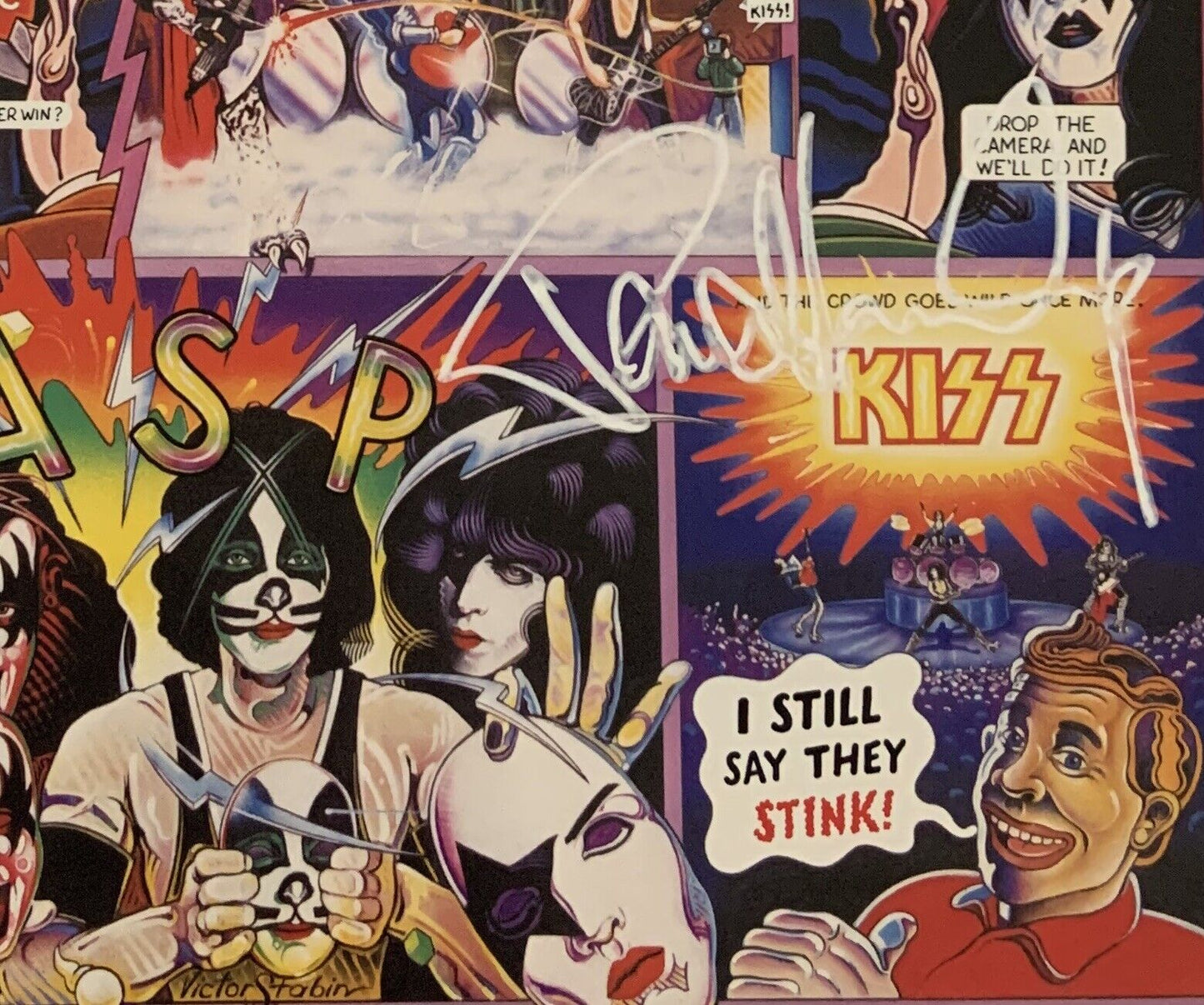 KISS Paul Stanley Ace Frehley JSA Autograph Signed Record Album Unmasked