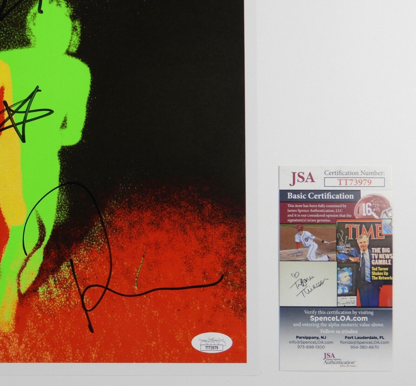 Duran Duran JSA Autograph Signed Album Record Lithograph White Vinyl Future Past