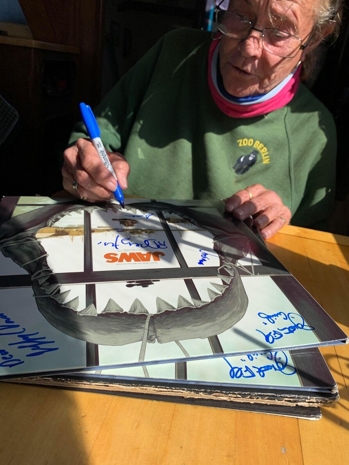 JAWS CAST JSA Signed Autograph Album Soundtrack LP Richard Dreyfuss + 8