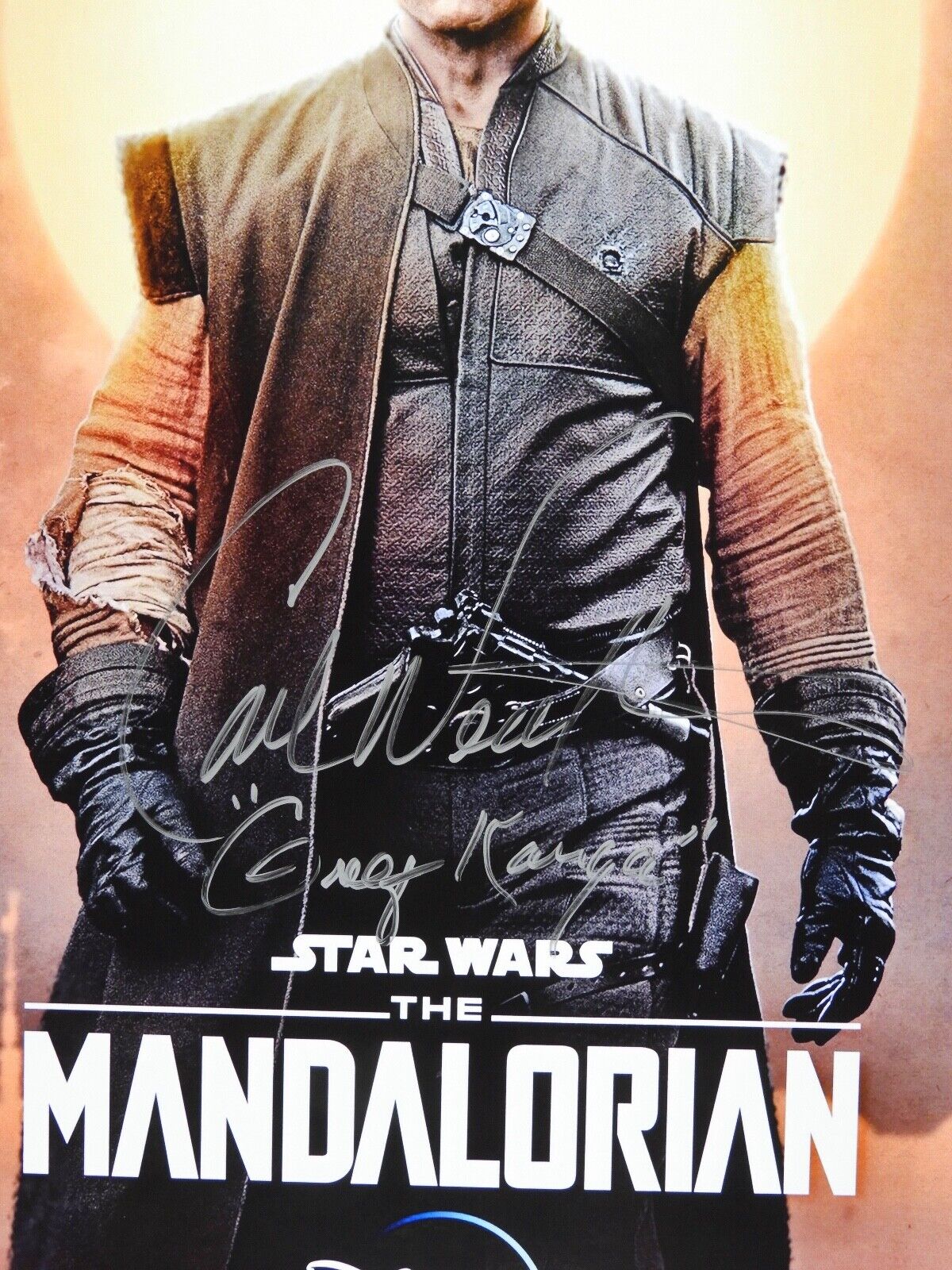 Carl Weathers JSA Star Wars Mandalorian Autograph Signed 11 x 17 photo
