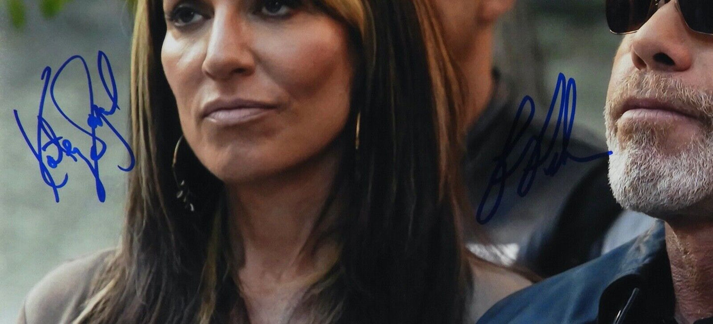 Katey Sagal Ron Perlman Autograph Signed 11 x 14 JSA COA Sons of Anarchy