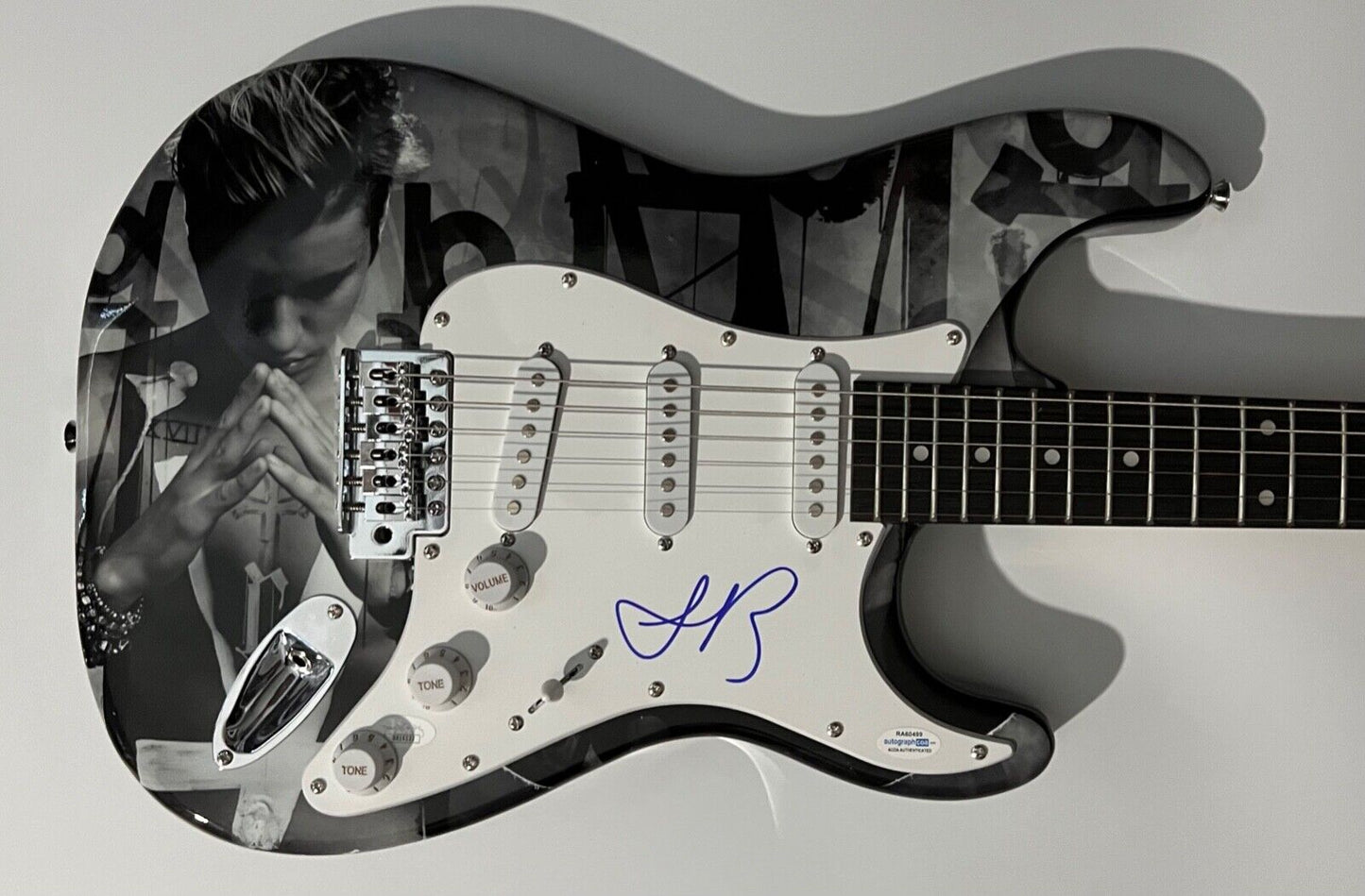 Justin Bieber JSA ACOA Autograph Signed Stratocaster Guitar Full Letter COA