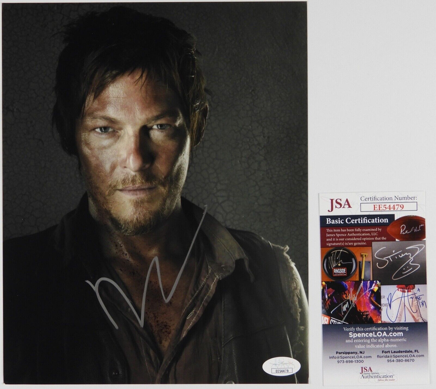 Norman Reedus Daryl The Walking Dead Autograph Signed Photo JSA COA 8 x10