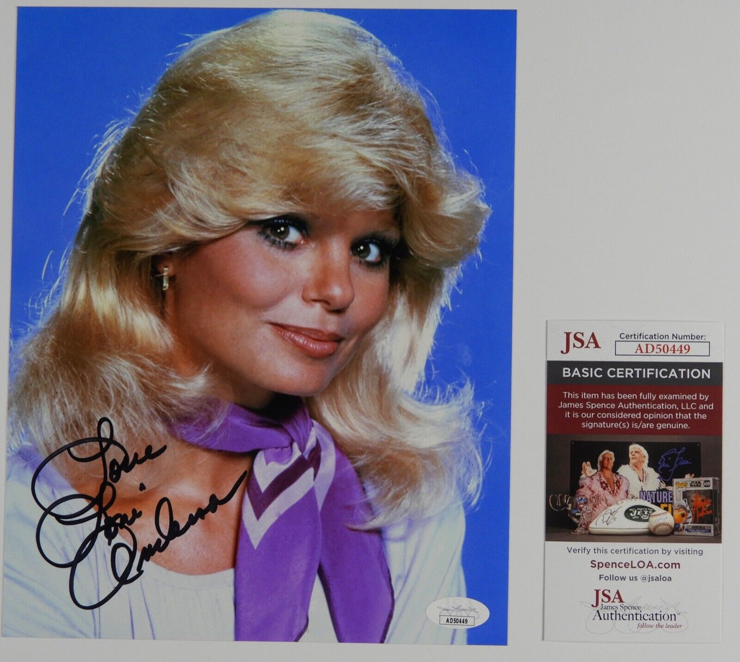 Loni Anderson JSA Autograph Signed 8 x 10 Photo