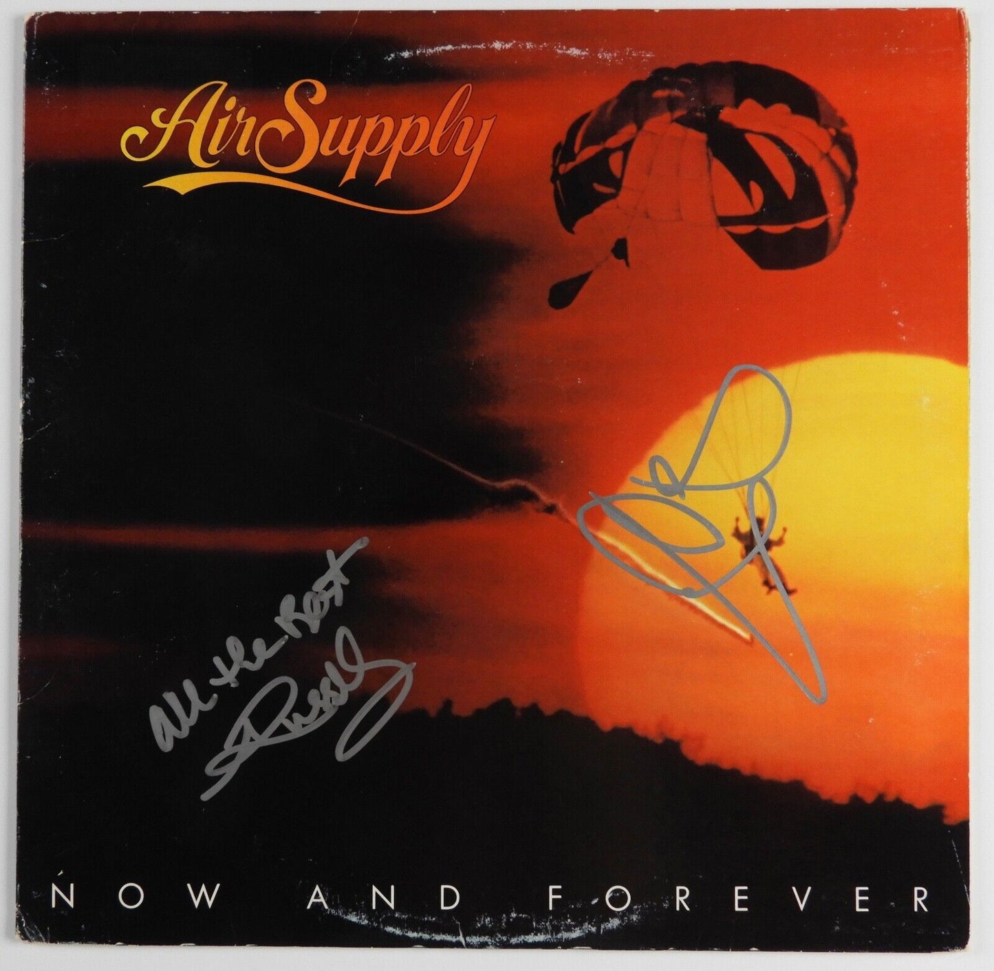 Air Supply JSA Signed Autograph Record Vinyl Graham Russell Hitchock
