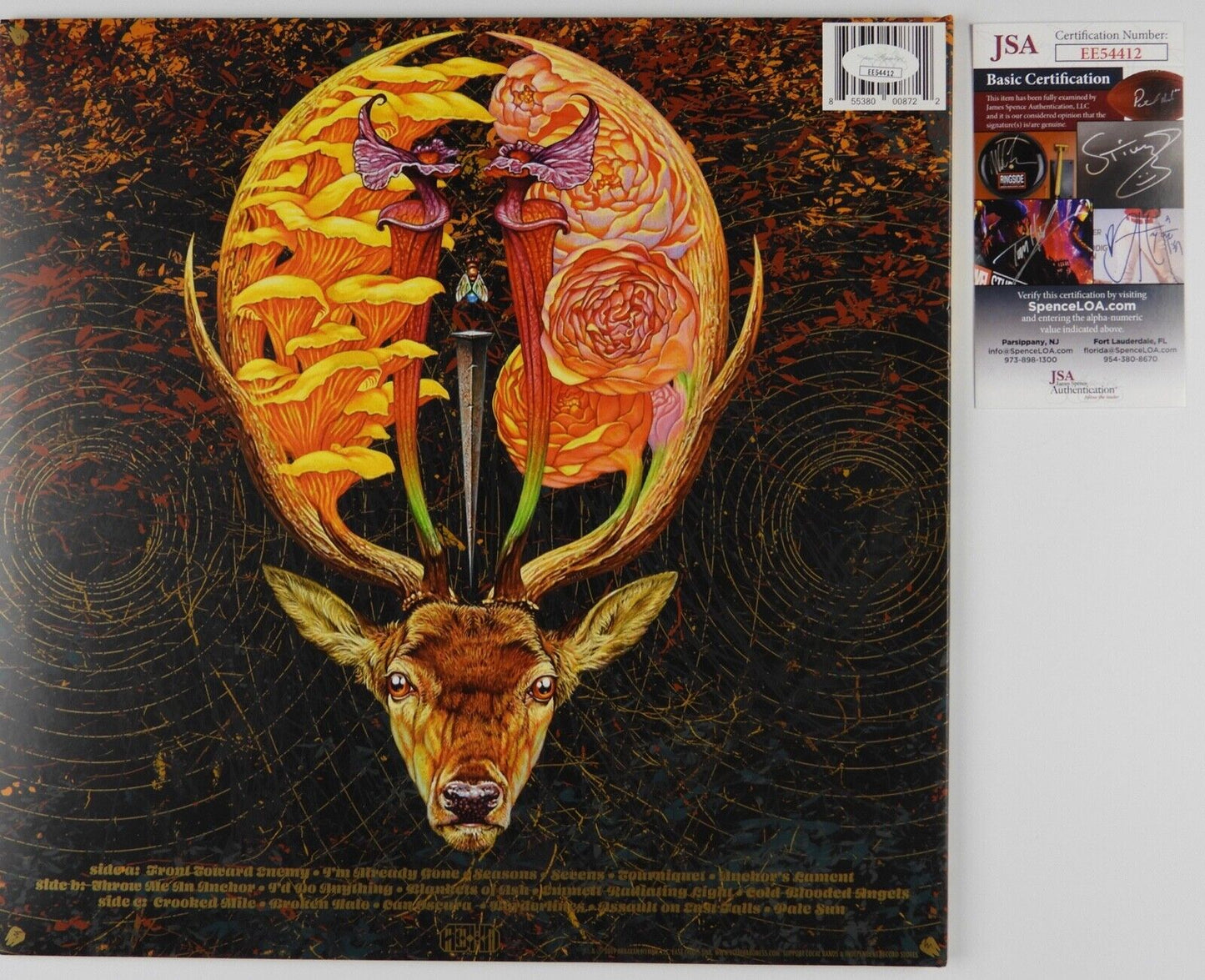 Baroness JSA Fully Signed Autograph Record Album Vinyl Gold and Grey