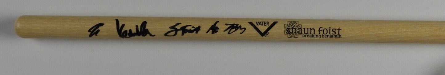 Breaking Benjamin Fully JSA Autograph Signed Drumstick Drum Stick