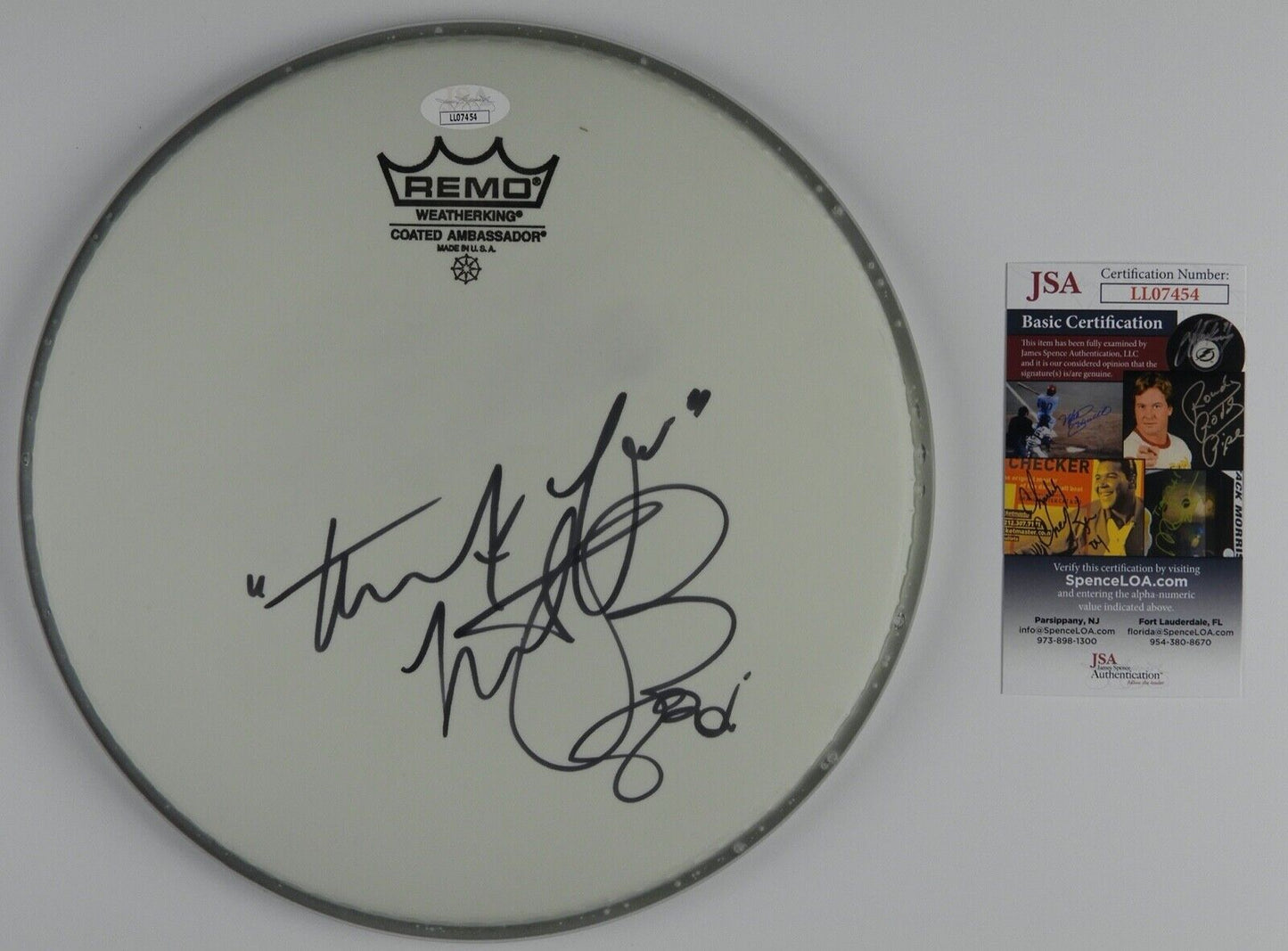 Charlie Watts Rolling Stones JSA Signed Drum Head