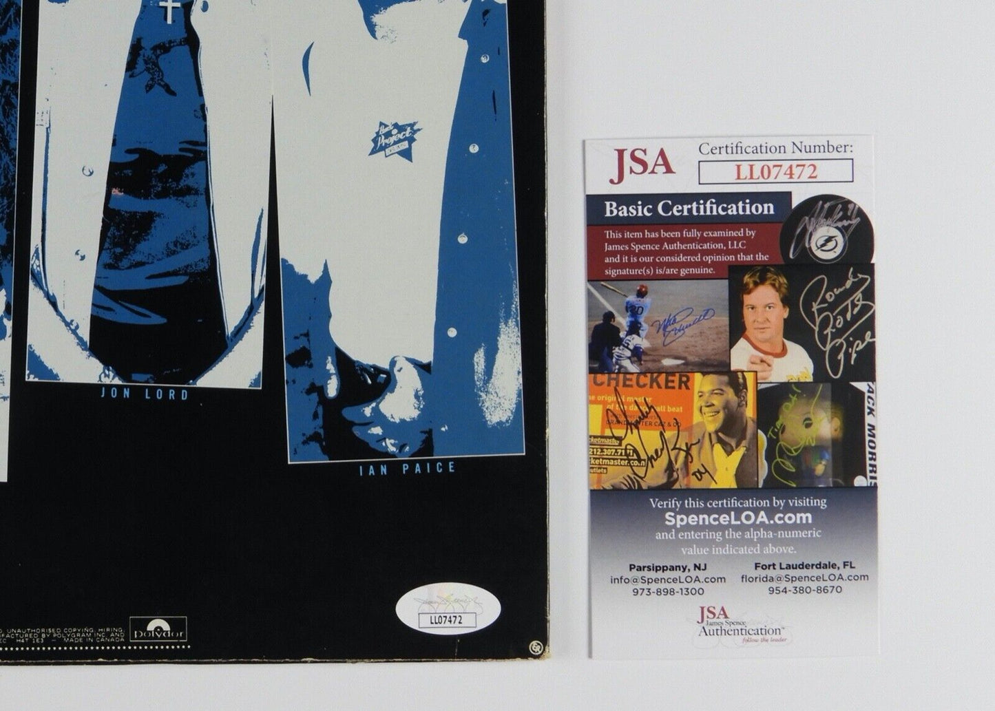 Deep Purple JSA Signed Autograph Album Vinyl Record Roger Glover Ian Pacie