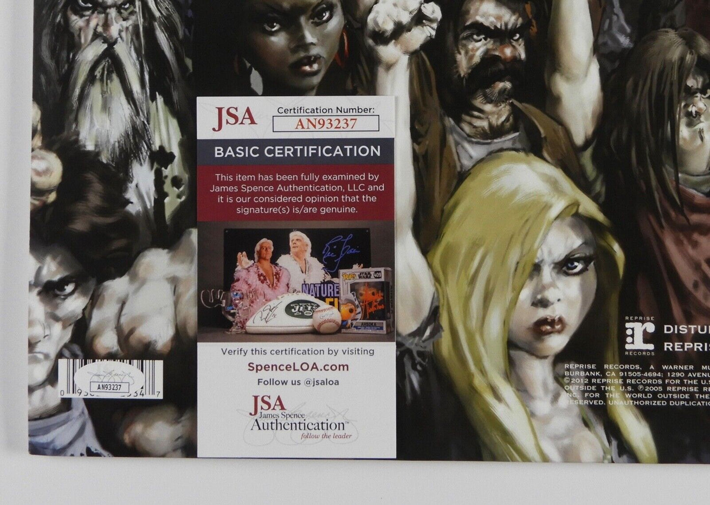 Disturbed Fully JSA Signed Autograph Vinyl Album Record Ten Thousand Fists