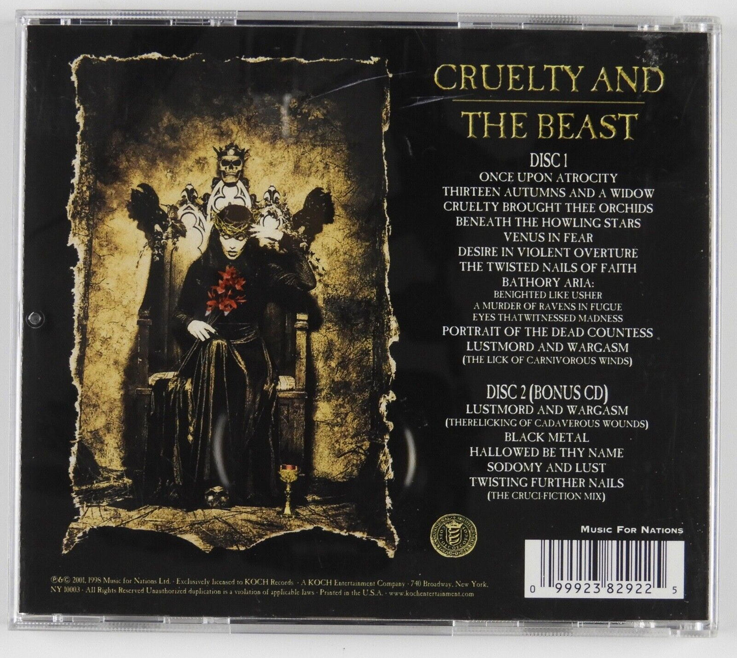 Cradle of Filth signed autograph CD Bitter Suites to Succubi