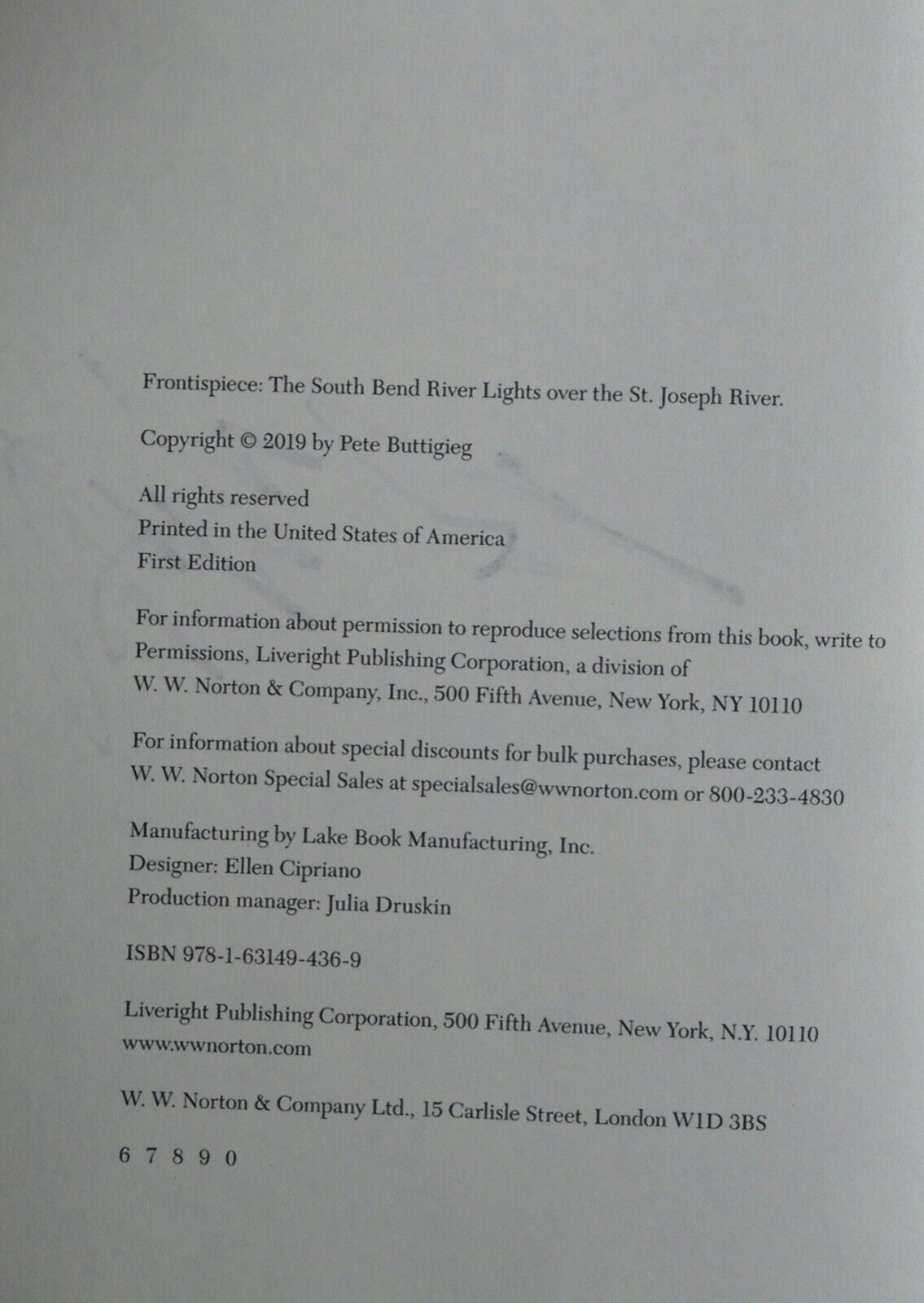 Mayor Pete Buttigieg Autographed Signed Book JSA COA Shortest Way Home