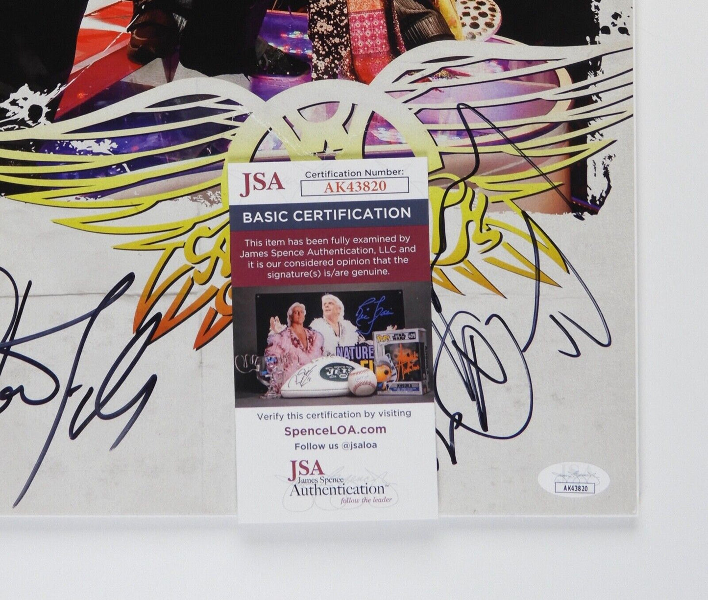 Aerosmith Steven Tyler Joe Perry Signed JSA Autograph 11 x 17 Poster