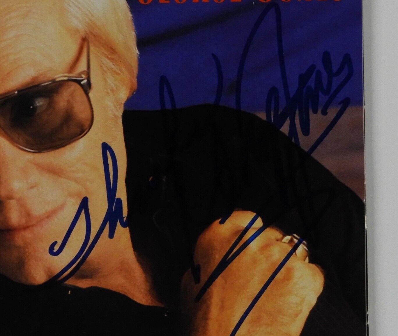 George Jones JSA Signed Autograph CD Booklet Walls Can Fall