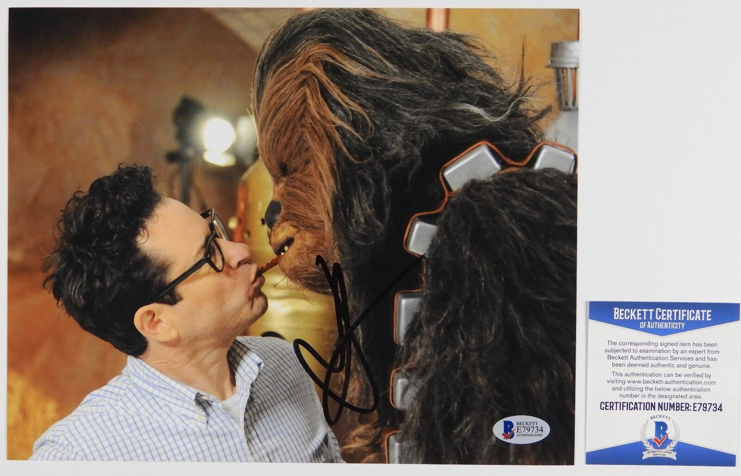 JJ Abrams Star Wars Autograph Signed Photo Beckett BAS Photo 8 x 10