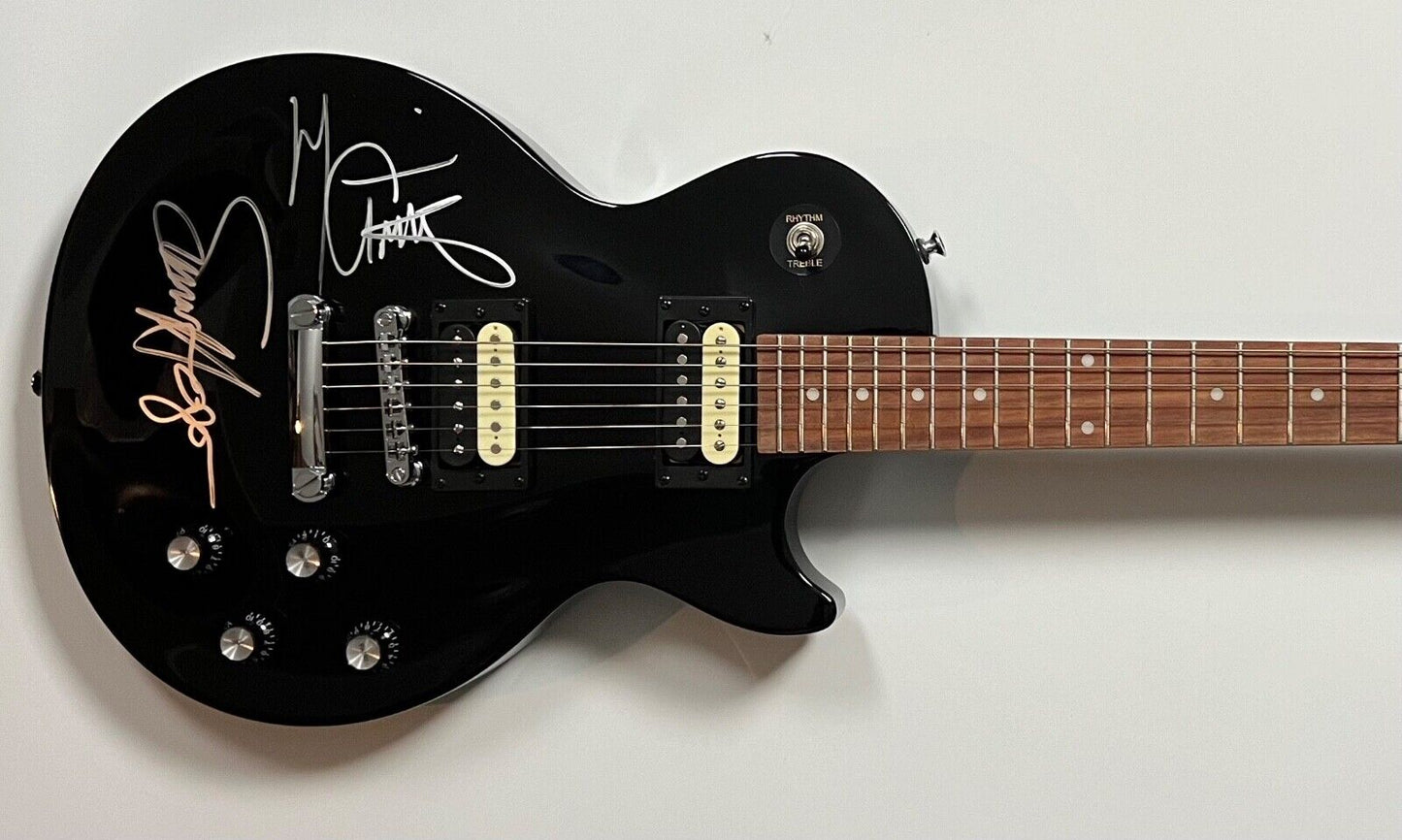 Van Halen JSA Sammy Hagar Michael Anthony Autograph Signed Guitar Les Paul