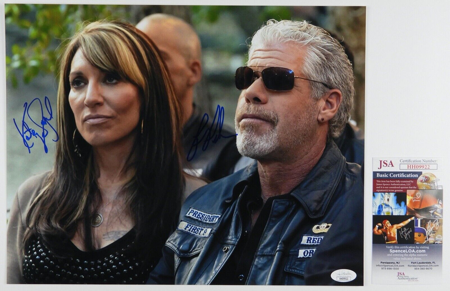 Katey Sagal Ron Perlman Autograph Signed 11 x 14 JSA COA Sons of Anarchy