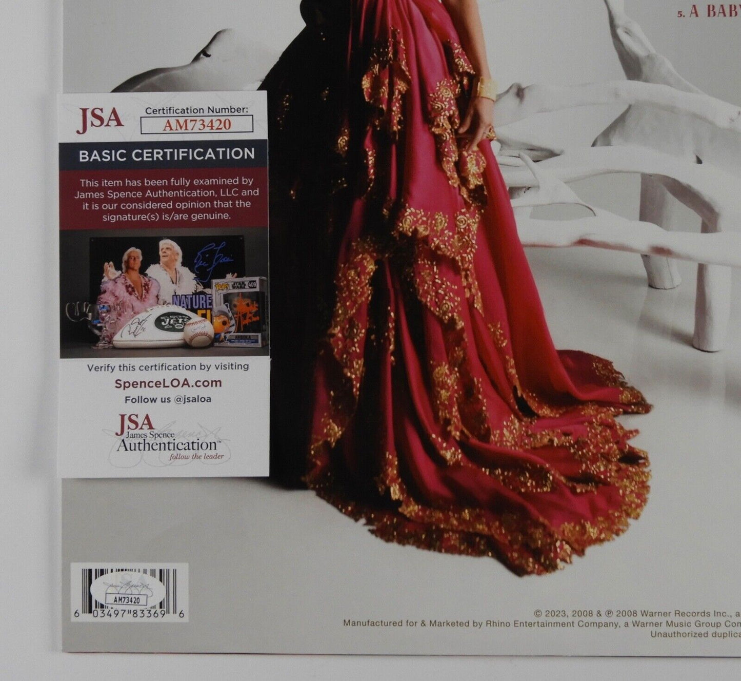 Faith Hill JSA Signed Autograph Record Vinyl Joy To The World Colored Vinyl