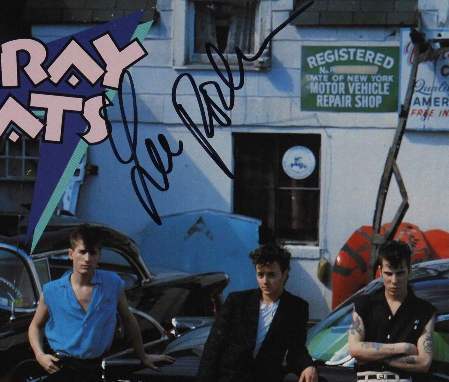 Stray Cats Lee Rocker Signed JSA Signed Autograph Album Record Built For Speed