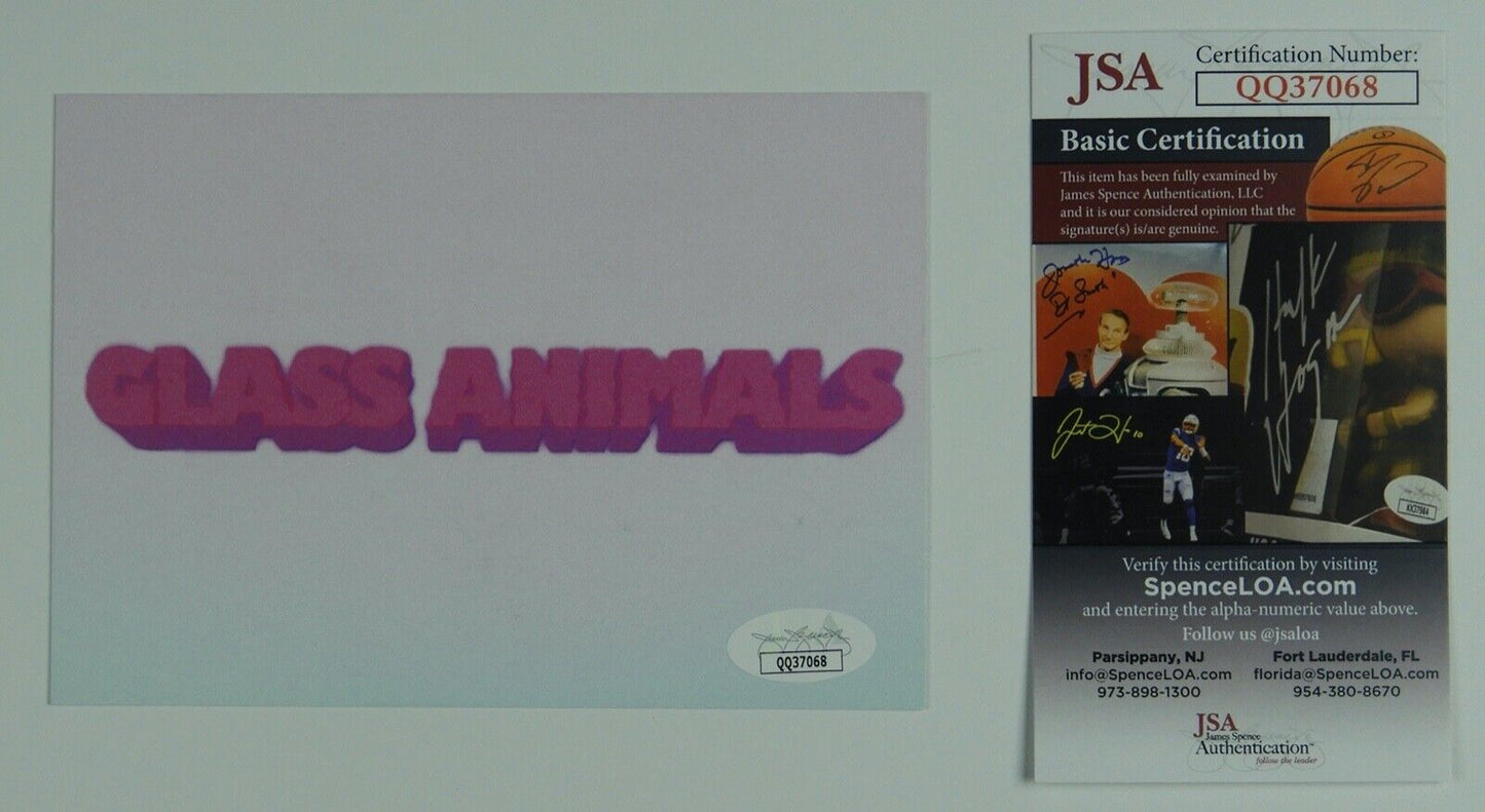 Glass Animals JSA Signed Autograph Dreamland Art Card Vinyl Fully Signed
