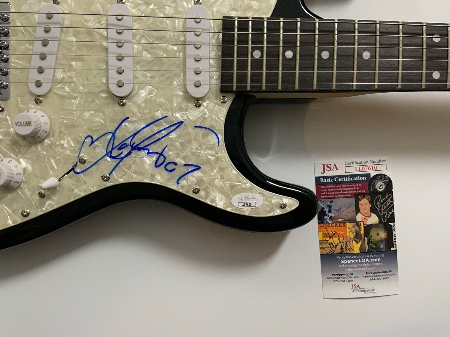 Johnny Lang JSA Autograph Signed Guitar Stratocaster