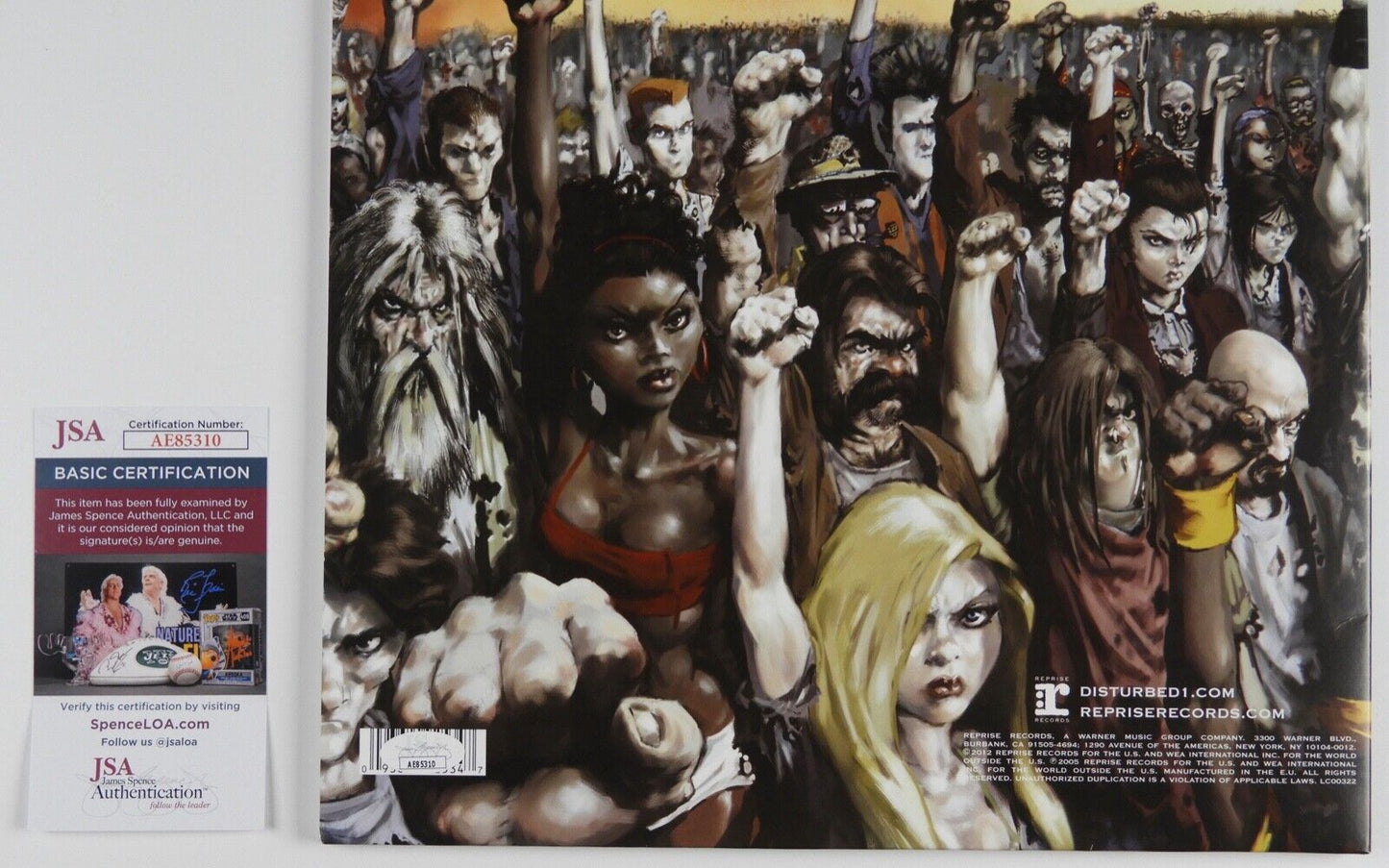 Disturbed Fully JSA Signed Autograph Vinyl Album Record Ten Thousand Fists