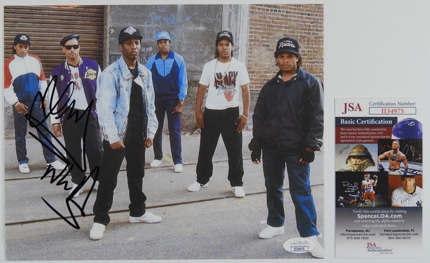 DJ Yella N.W.A. Autograph JSA 8 x 10 Signed Photo