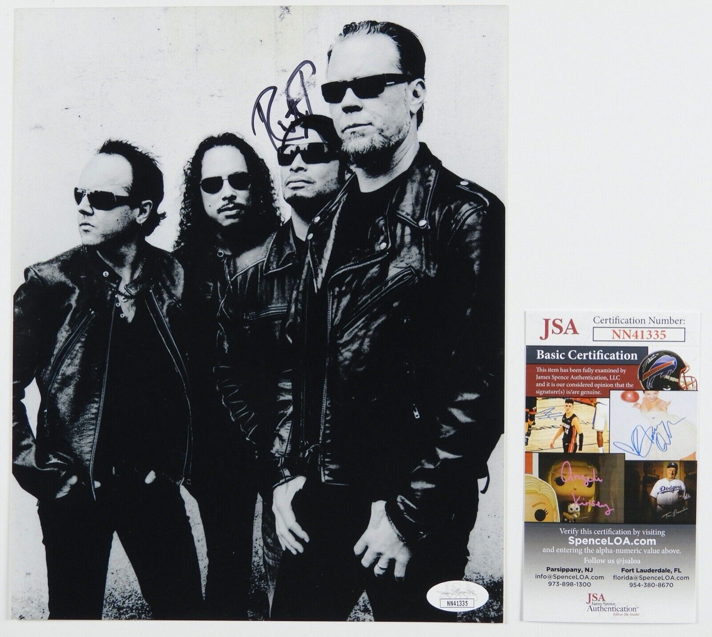 Metallica Robert Trujilo JSA Autograph Signed 8 x 10 photo
