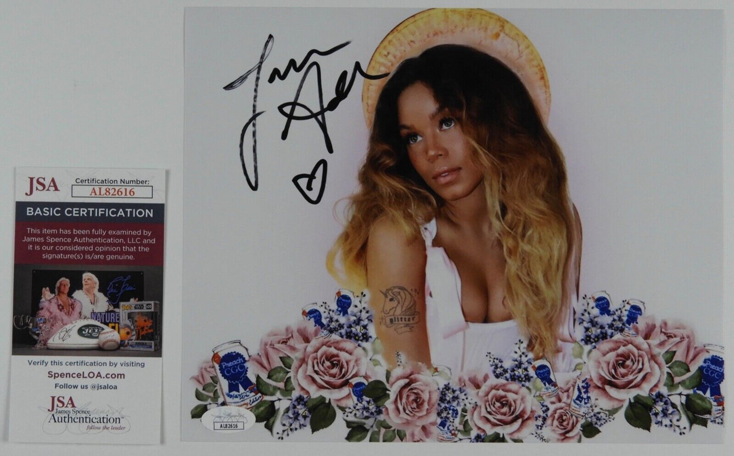 Tanner Adell JSA Signed Autograph 8 x 10 Photo Country Music Star