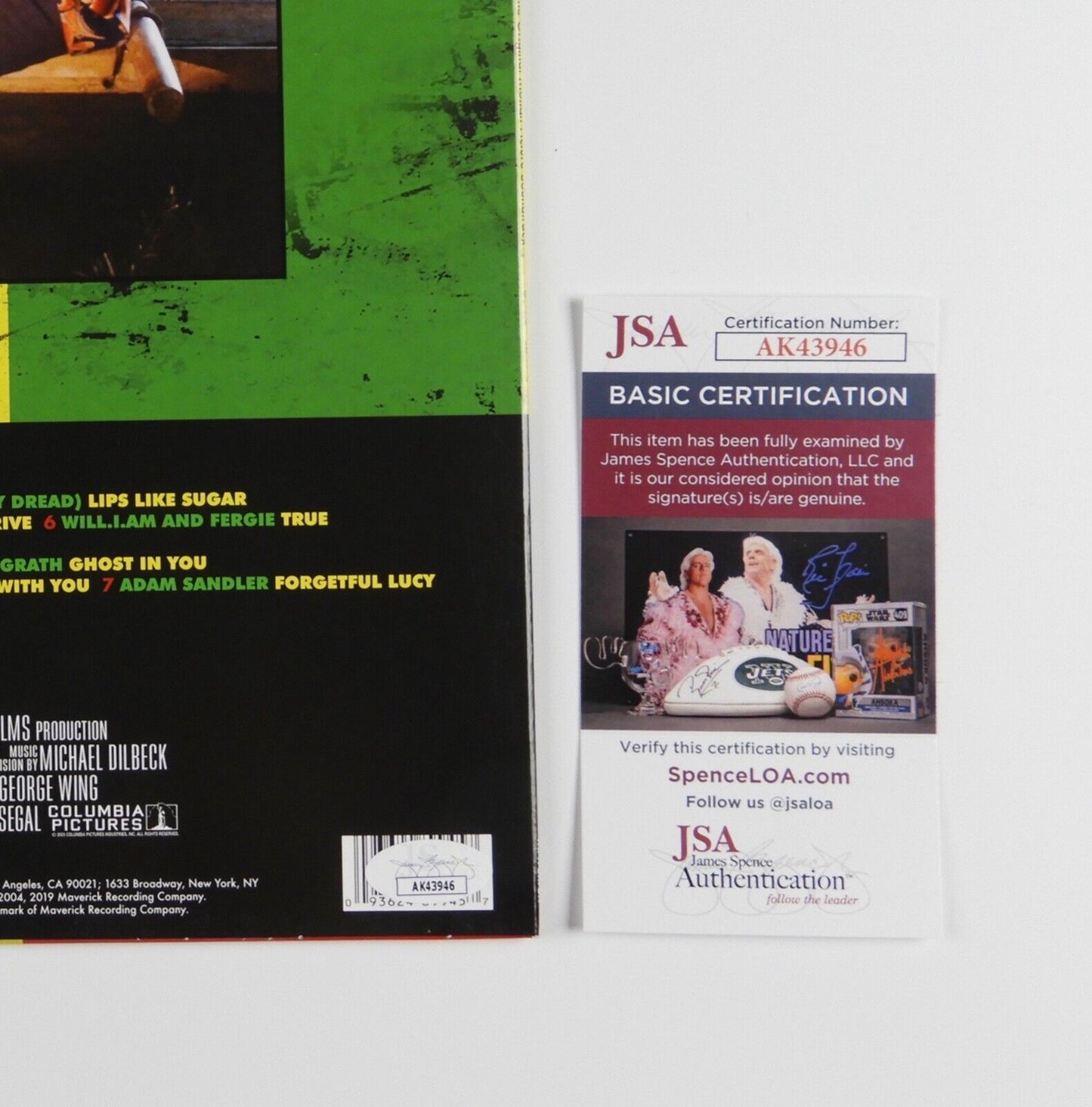 Adam Sandler JSA Signed Autograph Album Record First 50 Dates Soundtrack