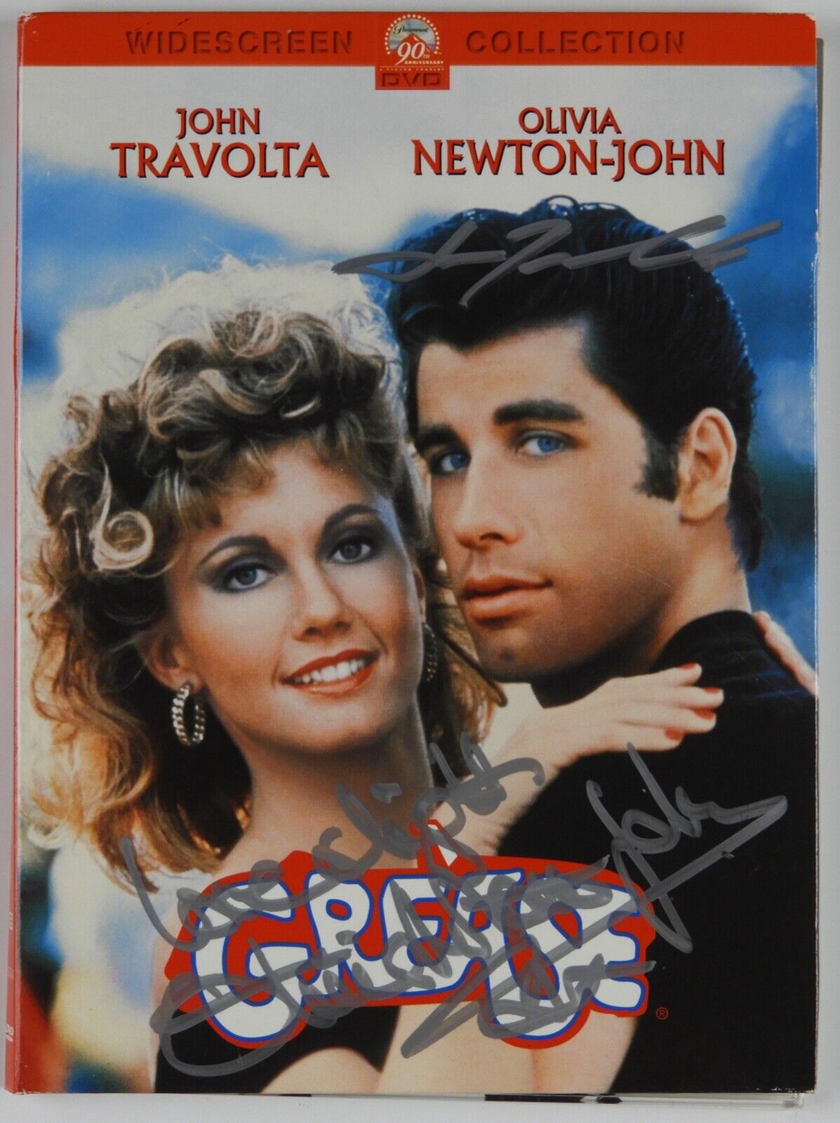 Olivia Newton-John John Travolta Grease JSA Signed Autograph DVD