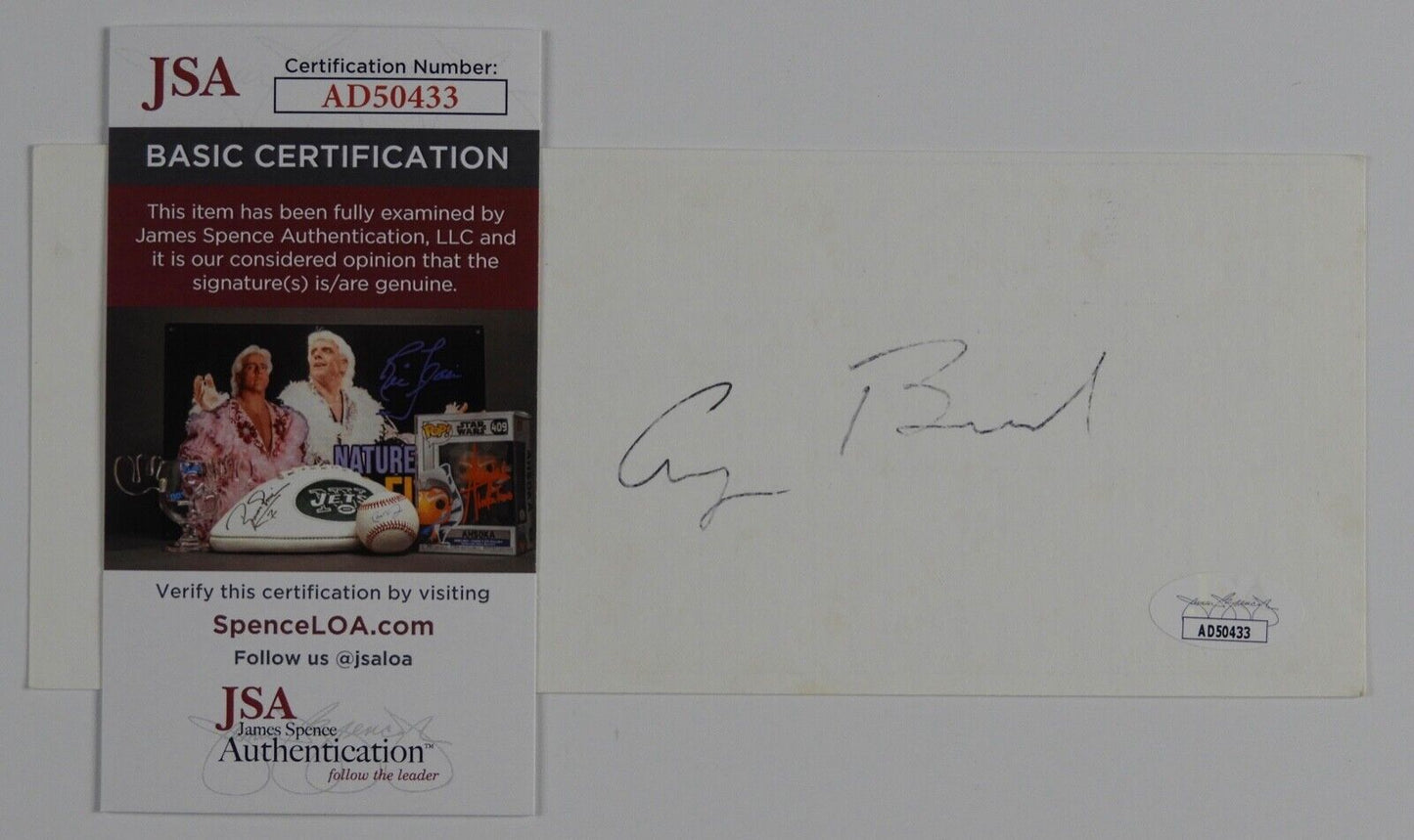 President George Bush H. W. JSA COA Signed Autograph Cut