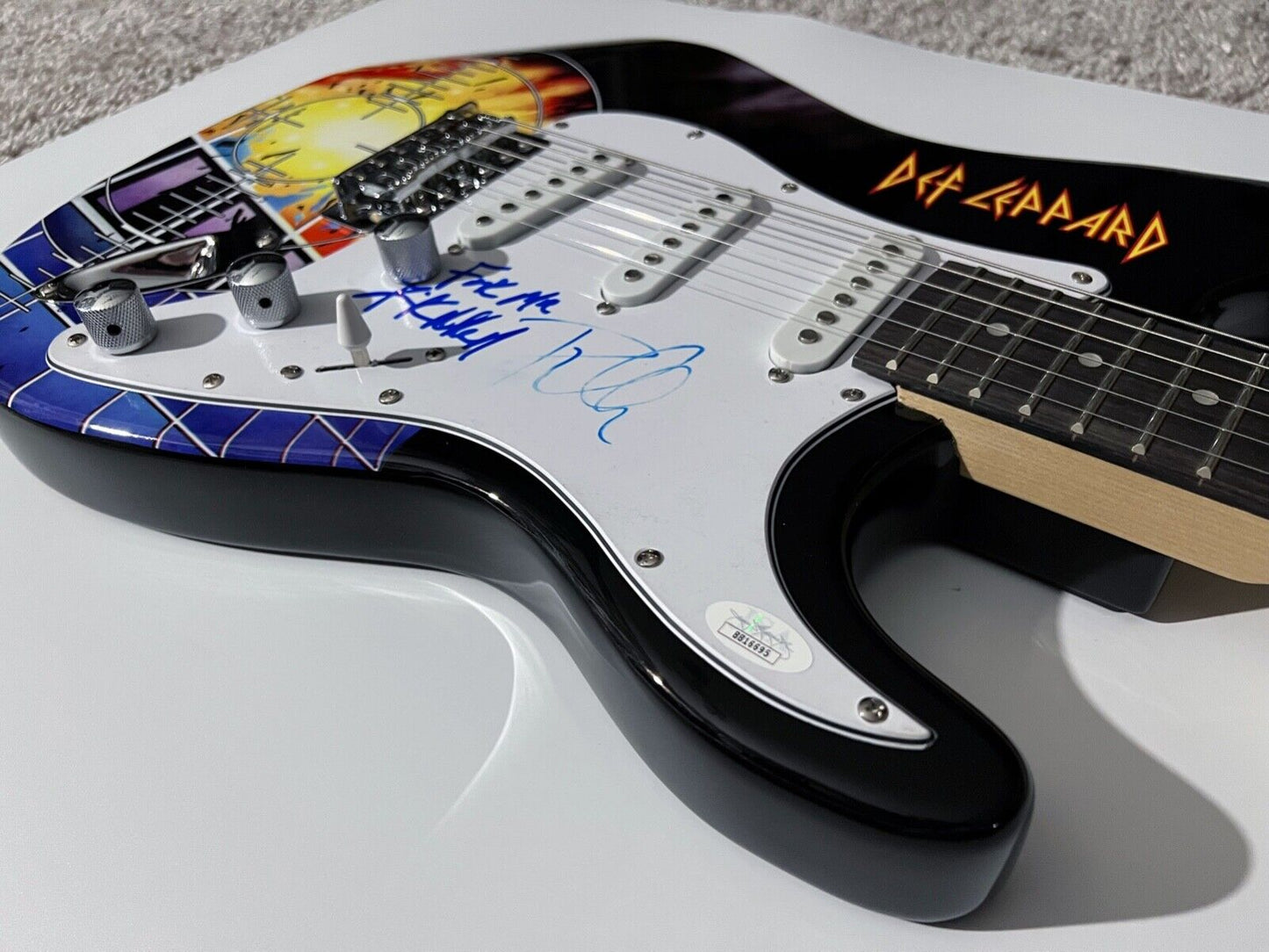 Def Leppard JSA Signed Autograph Stratocaster Guitar Phil Collen Rick Allen