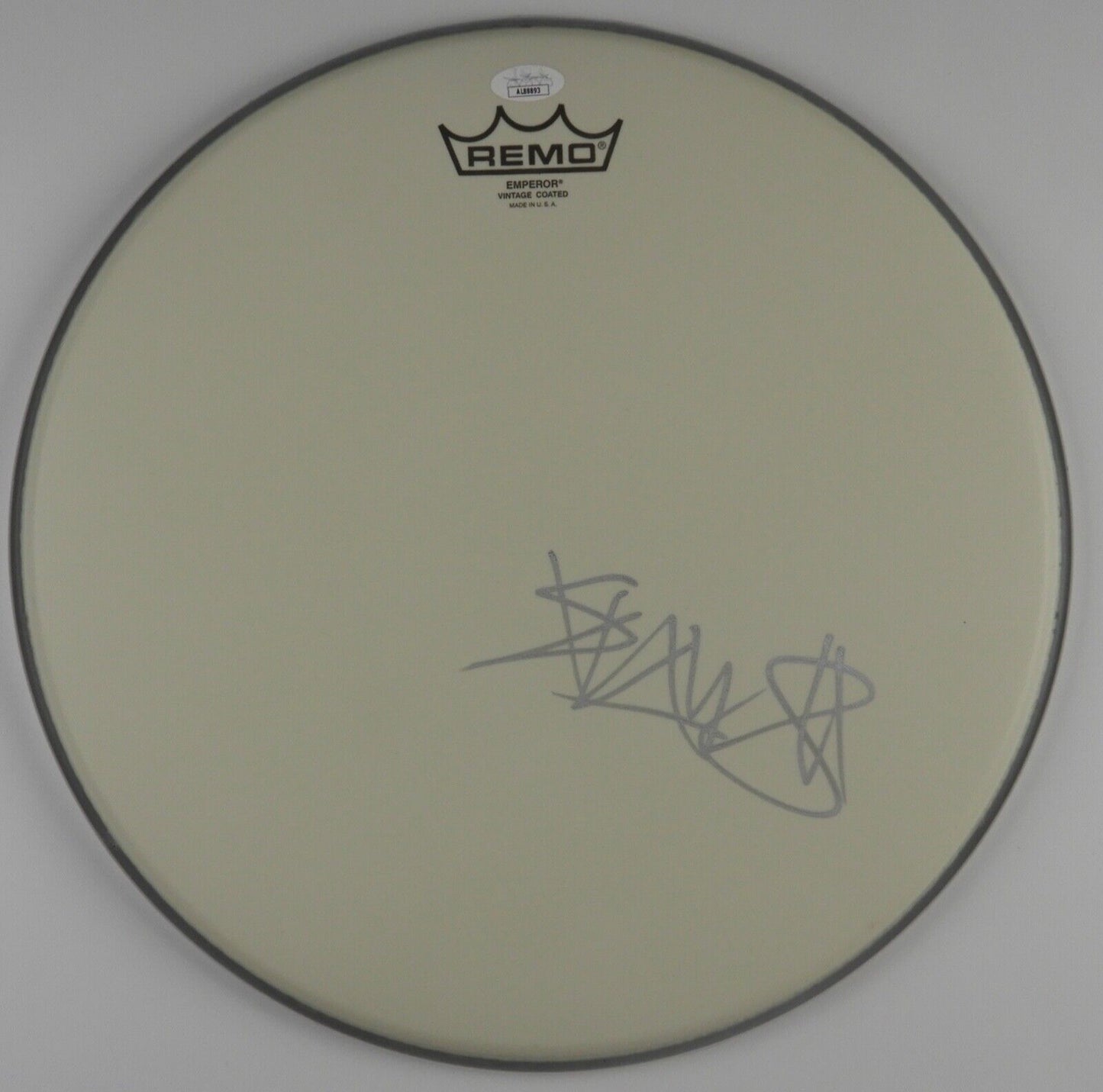 Travis Baker JSA Autograph Signed Drum Head COA 14" Blink 182