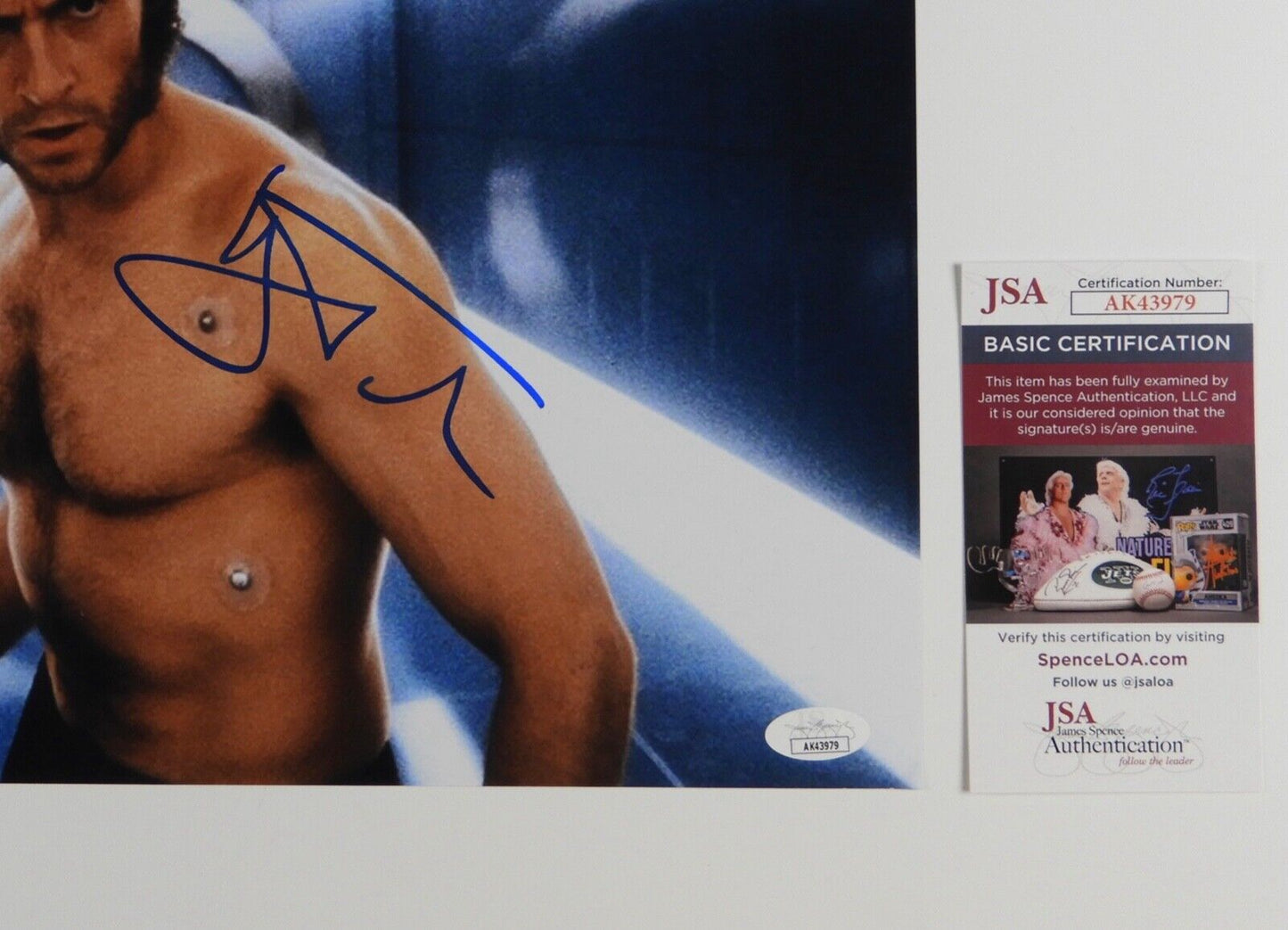Hugh Jackman JSA Autograph Signed 11 x 14 Photo Xmen Wolverine