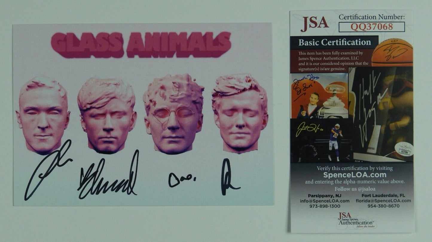 Glass Animals JSA Signed Autograph Dreamland Art Card Vinyl Fully Signed